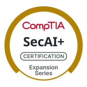 CompTIA SecAI+ certification badge